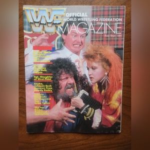 ⚜️SOLD⚜️ Wrestling WWF Magazine August September 1984 Cyndi Lauper